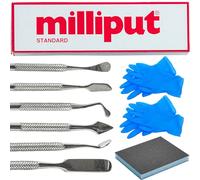 Milliput Standard Epoxy Putty 10 Pc Kit - Yellow Grey, with Sculpting Tools