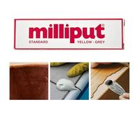 Milliput Standard Yellow-Grey Epoxy Putty Stick, Multi-Purpose Repair Putty, Strong Adhesive Filler for Metal, Wood, Plastic & Ceramics, Sandable, Drillable & Waterproof DIY Repair Compound