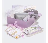 Millis 8-Piece Baby Gift Set with Products, Milestone Cards, Millis Bamboo Wipes & Millis Magic Wipes, Bib, Memory Album, Fairy Tale Book, Changing Bag & Magnetic Box