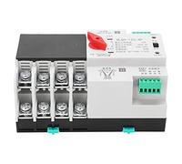 Millisecond Switching, Uninterruptible Power Supply, Flame-Retardant ABS Shell with Guide Rail, 400V AC DIN Rail Mounted Automatic Transfer Switch for Electrical Level PC (63A)