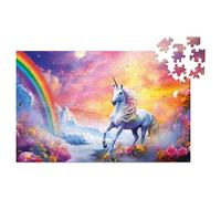 Milliwood Galaxies Series - Unicorn - Incredible Jigsaw Puzzle for the Whole Family - Great Entertainment for People of All Ages - Irregularly Shaped, 34x22.5cm, 150 Pieces