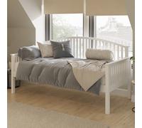 millom wooden single day bed in white