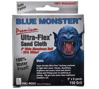 Millrose 70172 Monster Ultra Flex Premium Mini Strips Abrasive Cloths, 2-Inch x 5-Yard, Blue