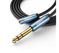 MillSO 6.35 to 3.5 Stereo Adapter 3M - 6.35 mm Jack Plug to 3.5 mm TRS Socket Aux Audio Adapter Cable with Gold-Plated Contacts and Aluminium Housing for Headphones, Speakers and Home Cinema Devices