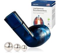 MillSTEPS Breathing Exercise Device for Lungs,Lung Expansion & Mu-cus Relief Device (Blue)