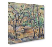 Millstone And Cistern by Paul Cezanne Canvas Print | Gallery Wrapped 30mm Frame Wall Art | 14x14 inches | Ready to Hang | Impressionist Picture | Living Room Bedroom Lounge Office