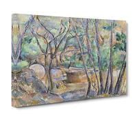 Millstone And Cistern By Paul Cezanne Canvas Print | Gallery Wrapped 30mm Frame Wall Art | 24x16 inches | Ready to Hang | Impressionist Picture | Living Room Bedroom Lounge Office