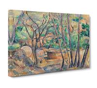 Millstone And Cistern By Paul Cezanne Canvas Print | Gallery Wrapped 30mm Frame Wall Art | 30x20 inches | Ready to Hang | Impressionist Picture | Living Room Bedroom Lounge Office