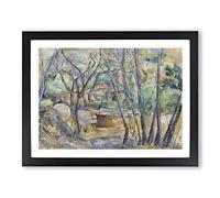 Millstone And Cistern By Paul Cezanne Classic Painting Framed Print | A3 Black Framed Wall Art | Ready to Hang | Classic Historical Picture | Living Room Bedroom Lounge Office