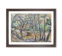 Millstone And Cistern By Paul Cezanne Classic Painting Framed Print | A3 Walnut Framed Wall Art | Ready to Hang | Classic Historical Picture | Living Room Bedroom Lounge Office