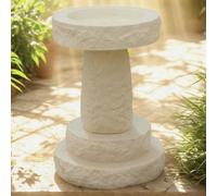 Millstone Round Birdbath Garden Ornament