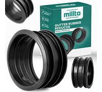 Millto™ Gutter Drain Pipe Reducer 100/110 Rubber Hose Connector Gutter Fitting Adapter Rainwater System Joiner Coupler