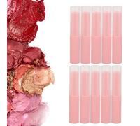 Milltrip 10pcs Empty Lip Balm Tube Lip Gloss Container DIY Lipstick Making Accessory for DIY Chapstick Cosmetic (07# lipstick tube [pink])