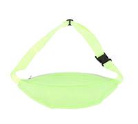 Milltrip Beach Mesh Fanny Pack, Breathable Waterproofs Adjustable Belt Portable Lightweight Outdoor Sports Waist Pack for Travel Boating Running, Fluorescent Green, L, Common