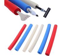 Milltrip Foam Handle Sleeve, 6Pcs Non Slip Easy Grip Handle Covers for Cutlery Spoons Forks Pens, Foam Grip Tubing for Elderly Parkinson Disabled
