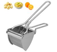 Milltrip Stainless Steel Potato Ricer, Fruit Crusher & Lemon Press with Ergonomic Handle