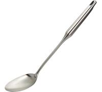 Millvado Stainless Steel Big Cooking Spoon, Kitchen Utensils and Gadgets, 15 Inch Large Spoon For for Cooking, Basting, Serving, Dishwasher Safe Metal Utensil, Durable, Solid Construction