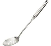 Millvado Stainless Steel Kitchen Spoon with Groove, Large, 15", Dishwasher, Classic
