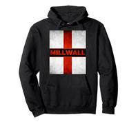 Millwall England English Flag Vintage Pullover Hoodie