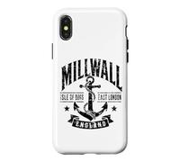Millwall Isle of Dogs East London England Black Aged Print Case for iPhone X/XS