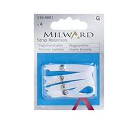 Millward Bra Strap Retainers, White, One Size, 2199001