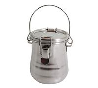 Millya Stainless Steel Paint Brushes Washer Portable Leak-Proof Artist Brush Cleaner Wash Pen Barrel (Sliver)