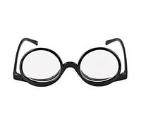 Millya Women Rotatable Make-Up Magnifying Glasses Flip Up Spectacle Lense Eyeglasses for Reading (Double Lens + Black, +3.5)