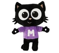 Milo Black Cat Plush Stuffed Animal - 20cm Everyday Milo Soft Toys from the Milo Animated Series | Cute Talking Cat Teddy Bear with Sounds and Phrases | Adorable Cartoon Musical Toys for 1 Year Old