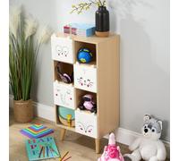 Milo Cube Bookcase Storage Cabinet 8 Cube 4 Drawer Kids Bedroom Furniture