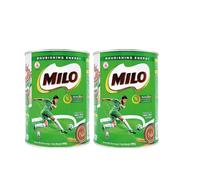 Milo Instant Malt Chocolate Drinking Powder - 400g (Pack of 2) - Fortified Energy Drink with Vitamins & Minerals - Delicious Hot or Cold Beverage