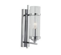 milo single light switched wall light finish in polished chrome
