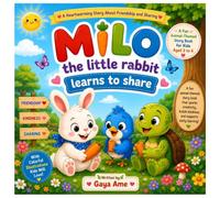 Milo the Little Rabbit Learns to Share: A Heartwarming Children's Picture Book About Kindness, Friendship, and Sharing for Kids Ages 3-6