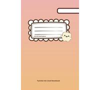 Milo the Magical Marshmallow: Pink & Orange Gradient Lined Notebook (5.5 x 8.5)