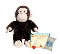 Milo the Monkey Make a Bear 16" (40cm) Soft Plush Teddy Bear | Stuff your Own | Wishing Heart, Bag of Fluff & Birth Certificate Included