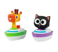 Milo Toddler Bath Toys - 2 Pack Little Toy Boats for Water Play with Milo and Lofty from the Milo Animated Series and Thrilling Bath Squirters Action | Collectable Baby Bath Toys for 3+ Year Olds