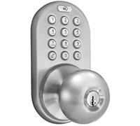 MiLocks DKK-02SN Indoor Electronic Touchpad Keyless Entry Door Lock, Satin Nickel