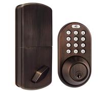 MiLocks TF-02OB Digital Deadbolt Lock with Electronic Keypad for Exterior Doors, Oil-Rubbed Bronze