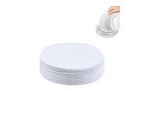 Miloidea Felt Plate China Storage Dividers, Soft Felt Plate Protectors, 35 Pieces Extra Large Thick Plate Separators Pads for Moving Packing Stacking Glasses Porcelain Dinnerware(10.5 Inch,White)