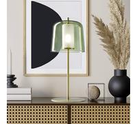 miloox by Sforzin Frida table lamp, gold frame green outer lampshade