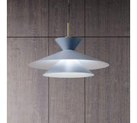 miloox by Sforzin Kim pendant light, sky blue, Ø 60 cm, metal