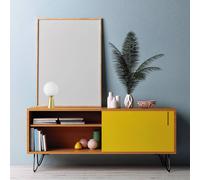 miloox by Sforzin Lunar table lamp with a golden base, Ø 20 cm