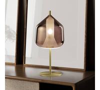 miloox by Sforzin Table lamp X-Ray, copper/gold-coloured, height 32.5 cm glass