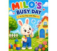 MILO'S BUSY DAY: Cute and Simple Coloring Adventures for Kids Ages 4+