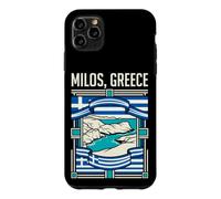 Milos Greece Flag Coastal Islands Aegean Sea Retro Art Case for iPhone 11 Pro Max