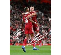 Milos Kerkez And Cody Gakpo - Liverpool Autographed Signed A4 Photo Print