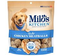 Milo's Kitchen Homestyle Dog Treats, Chicken Meatballs, 10 Ounce, High Protein, No Artificial Flavors