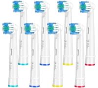 Milos Oral B Electric Toothbrush Heads (Pack of 8) Compatible with Oral B Replacement Heads, Premium Quality