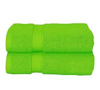 Milosc 2 Pack Bath Sheet 100% Egyptian Cotton 600GSM Hotel Quality Guest Towel Set Super Absorbent Quick Dry Extra Soft Bathroom Bath Sheet Sets (Lime Green)