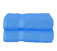 Milosc 2 Pack Bath Sheet 100% Egyptian Cotton 600GSM Hotel Quality Guest Towel Set Super Absorbent Quick Dry Extra Soft Bathroom Bath Sheet Sets (Cobalt)