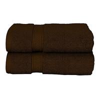 Milosc 2 Pack Bath Sheet 100% Egyptian Cotton 600GSM Hotel Quality Guest Towel Set Super Absorbent Quick Dry Extra Soft Bathroom Bath Sheet Sets (Chocolate)